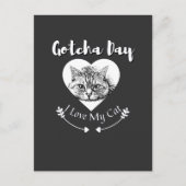 Cat Gotcha Day - Fijne adoptiedag Aankondigingskaart (Voorkant)