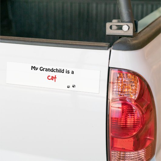 Cat Grandchild Bumpersticker (Op Truck)