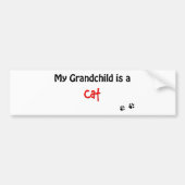 Cat Grandchild Bumpersticker (Voorkant)