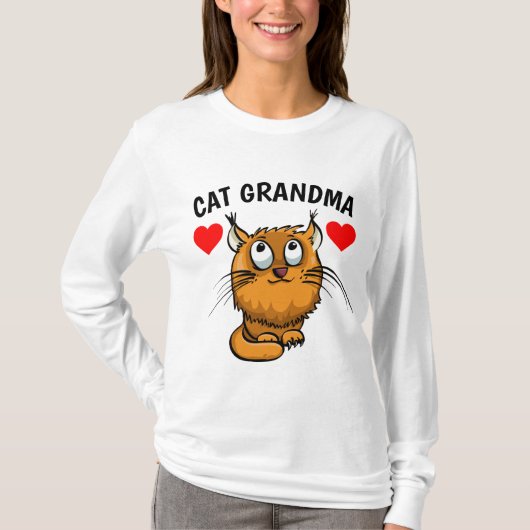 CAT GRANDMA T-SHIRTS (Voorkant)