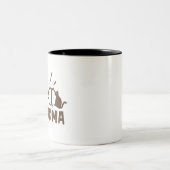 Cat Grandma Tweekleurige Koffiemok (Center)