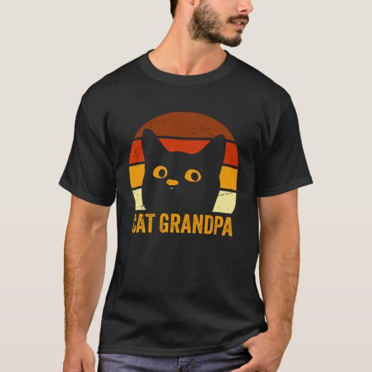 Cat Grandpa T-shirt (Voorkant)