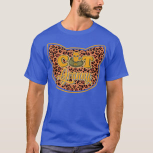Cat Granny Cute Leopard Cat Funny Cat Eigenaar T-shirt