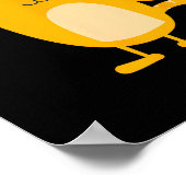 Cat Graphic Badminton Speler Shuttle Sports Smash Poster (Hoek)