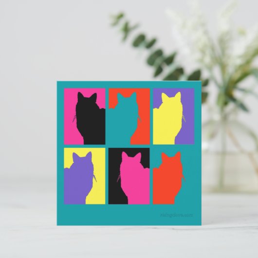 Cat Graphics van Miriam Kilmer van risingdove.com (Staand voorkant)