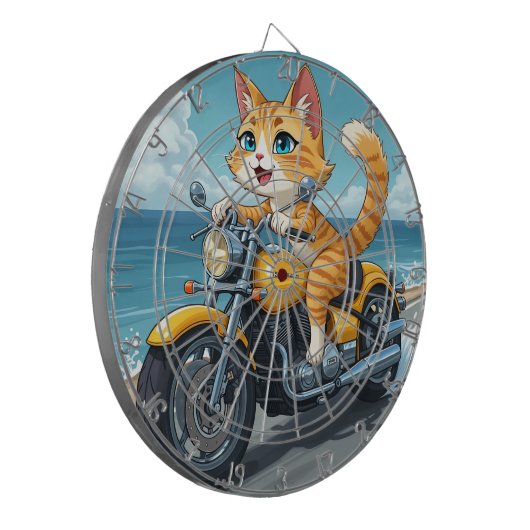 Cat grappig dartbord (Voorkant Links)