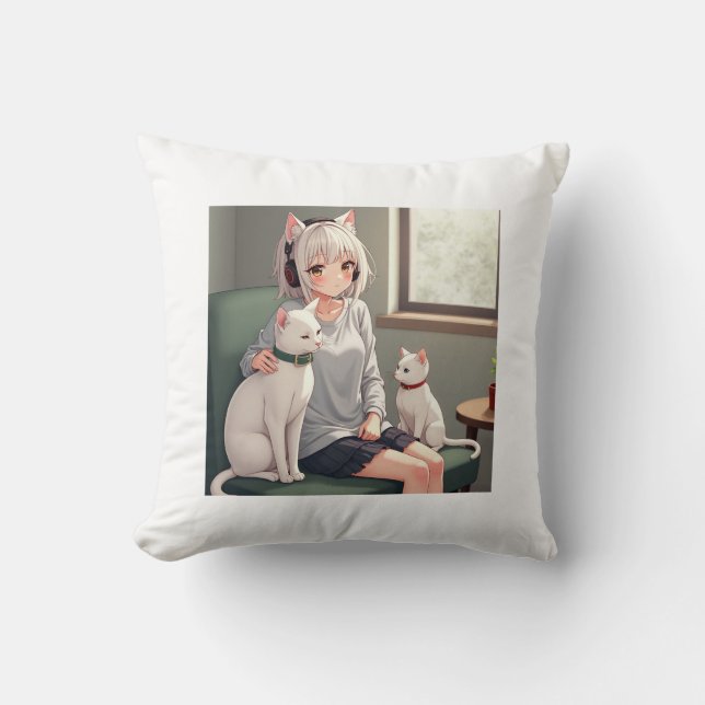 Cat grappig kussen (Voorkant)