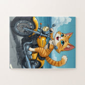 Cat grappig legpuzzel (Horizontaal)