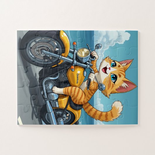 Cat grappig legpuzzel (Horizontaal)