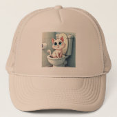 Cat grappig trucker pet (Voorkant)
