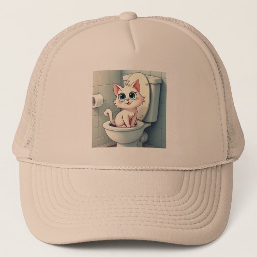 Cat grappig trucker pet (Voorkant)