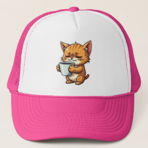 Cat grappig trucker pet