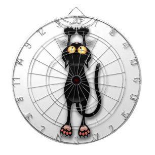 Cat grappige tekenspatiëring dartbord
