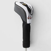 Cat grappige tekenspatiëring golfheadcover (Schuin)