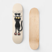 Cat grappige tekenspatiëring persoonlijk skateboard (Voorkant)