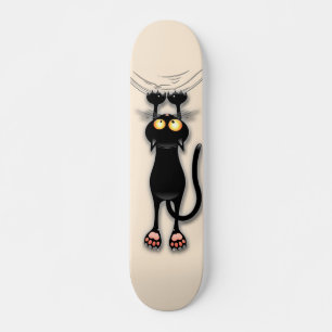 Cat grappige tekenspatiëring persoonlijk skateboard
