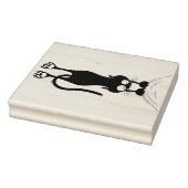 Cat grappige tekenspatiëring rubberstempel (Stempel)