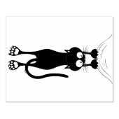 Cat grappige tekenspatiëring rubberstempel (Afrduk)