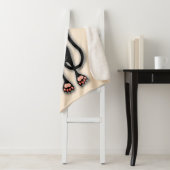 Cat grappige tekenspatiëring sherpa deken (In situ)