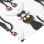 Cat grappige tekenspatiëring tafelkleed (Gekanteld)