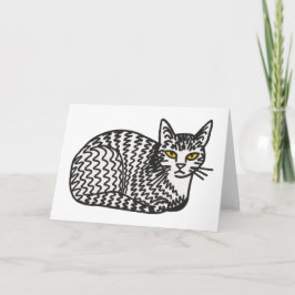 Cat Greeting card Bedankkaart