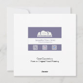 Cat Greeting Card. Ginger Kitty Feestdagenkaart (Achterkant)