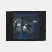 Cat Grillz Funny Kitten Meme Cat Smiling Brain Rot Fleece Deken (Voorkant (Horizontaal))