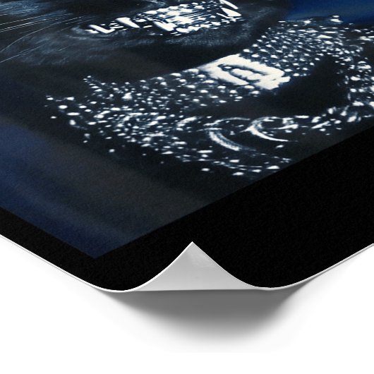 Cat Grillz Funny Kitten Meme Cat Smiling Brain Rot Poster (Hoek)