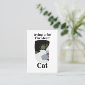 Cat Groomer Veterinary Pet Visitekaartje (Staand voorkant)