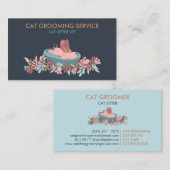 Cat Grooming Service Bath Cute Visitekaartje (Voorkant / Achterkant)