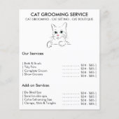 Cat groomoming Service modern Flyer (Voorkant)