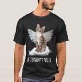 cat guardian angel wing cloud present t-shirt (Voorkant)