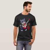 Cat Guitar Rocker Music T-shirt (Voorkant volledig)