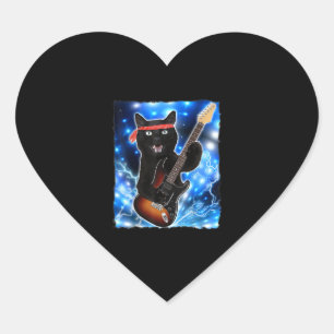 Cat Guitar Shirt Rock Band Tshirts Epic Solo Conce Hart Sticker