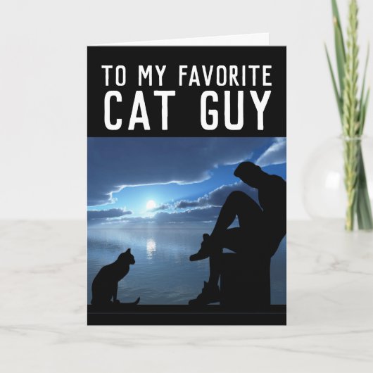 CAT GUY BIRTHDAY CARDS FEESTDAGEN KAART (Voorkant)