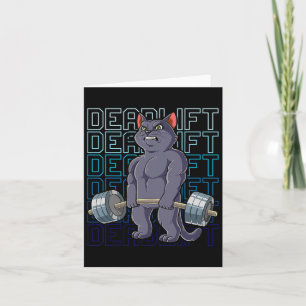 Cat Gym Gewichtstraining Deadlift Mannen Vrouwen Kaart