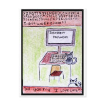 Cat Hackers Briefkaart