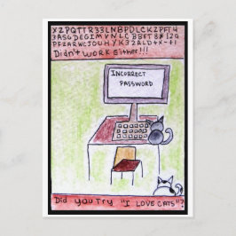 Cat Hackers Briefkaart