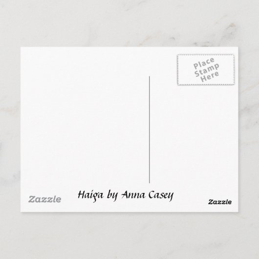 Cat haiku briefkaart (Achterkant)