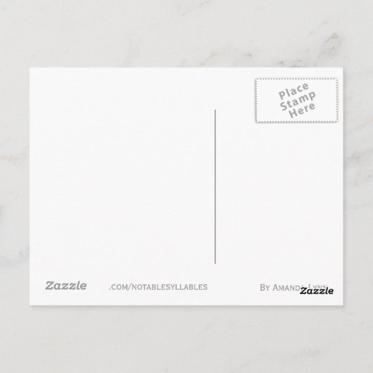 Cat Haiku Briefkaart (Achterkant)