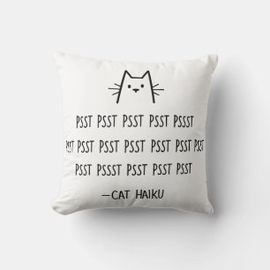 Cat Haiku Pillow Kussen