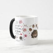 Cat Hair Don't Care Mok - Bloemkattenmoeder Morphi (Voorkant links)