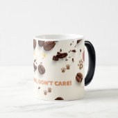 Cat Hair Don't Care Mok - Grappige koffiebeker voo (Voorkant rechts)