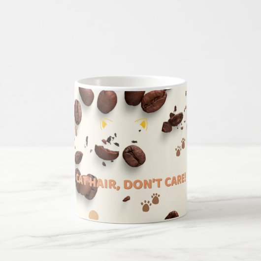 Cat Hair Don't Care Mok - Grappige koffiebeker voo (Center)