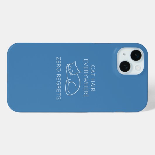 Cat hair everywhere zero regrets Case-Mate iPhone case (Achterkant (horizontaal))