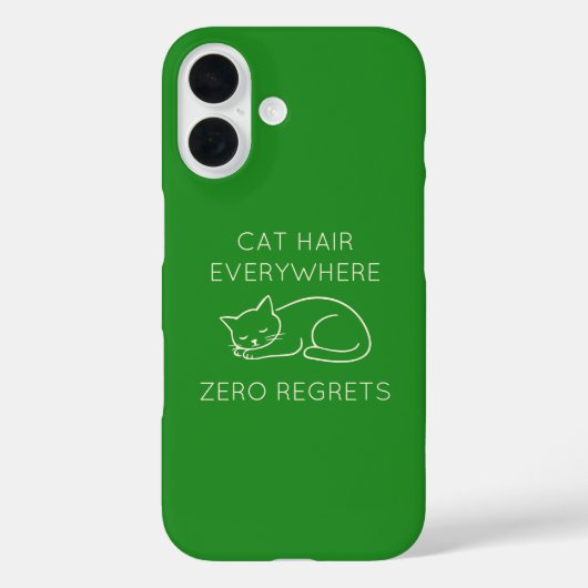Cat hair everywhere zero regrets Case-Mate iPhone case (Achterkant)