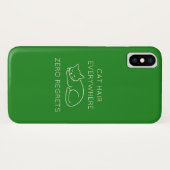 Cat hair everywhere zero regrets Case-Mate iPhone case (Achterkant (horizontaal))