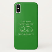 Cat hair everywhere zero regrets Case-Mate iPhone case (Achterkant)