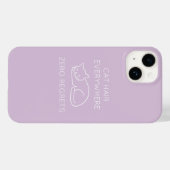 Cat hair everywhere zero regrets Case-Mate iPhone case (Achterkant (horizontaal))