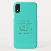 Cat hair everywhere zero regrets Case-Mate iPhone case (Achterkant)